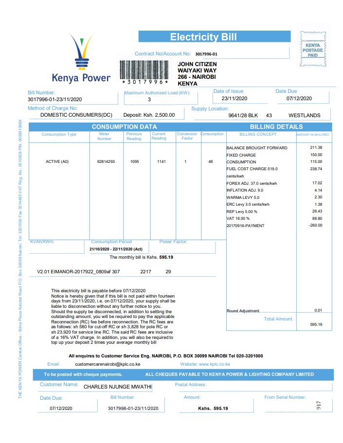 Minol USA business utility bill 